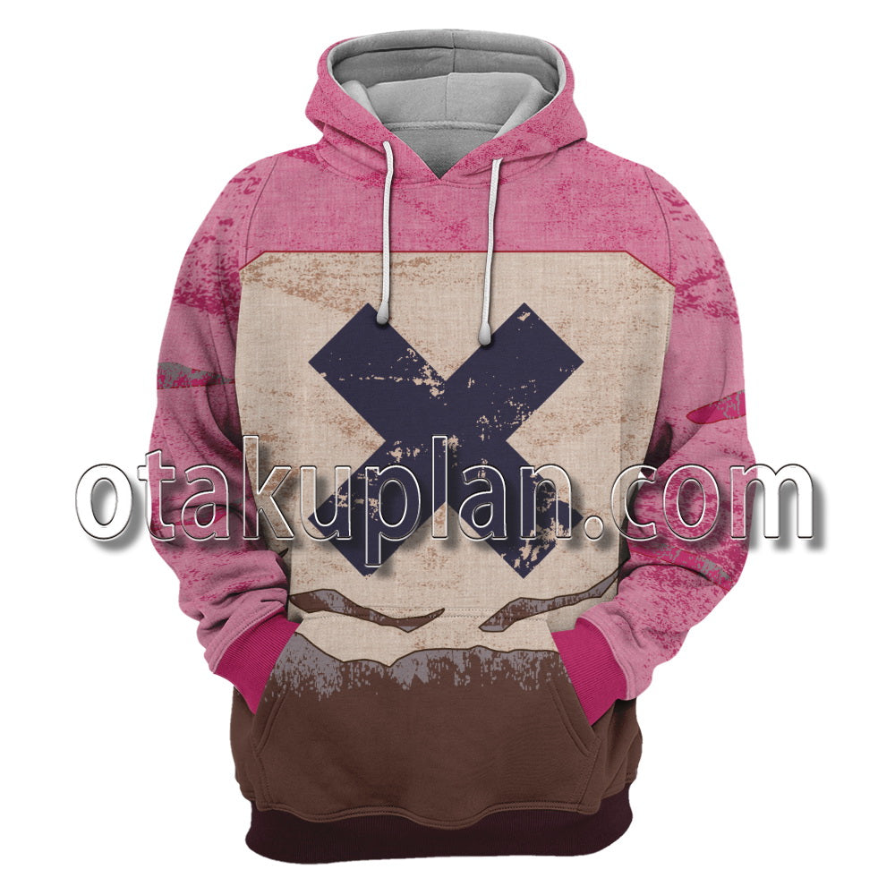 Cyberpunk 2077 V Female Street Kid Old Pattern Cosplay Hoodie