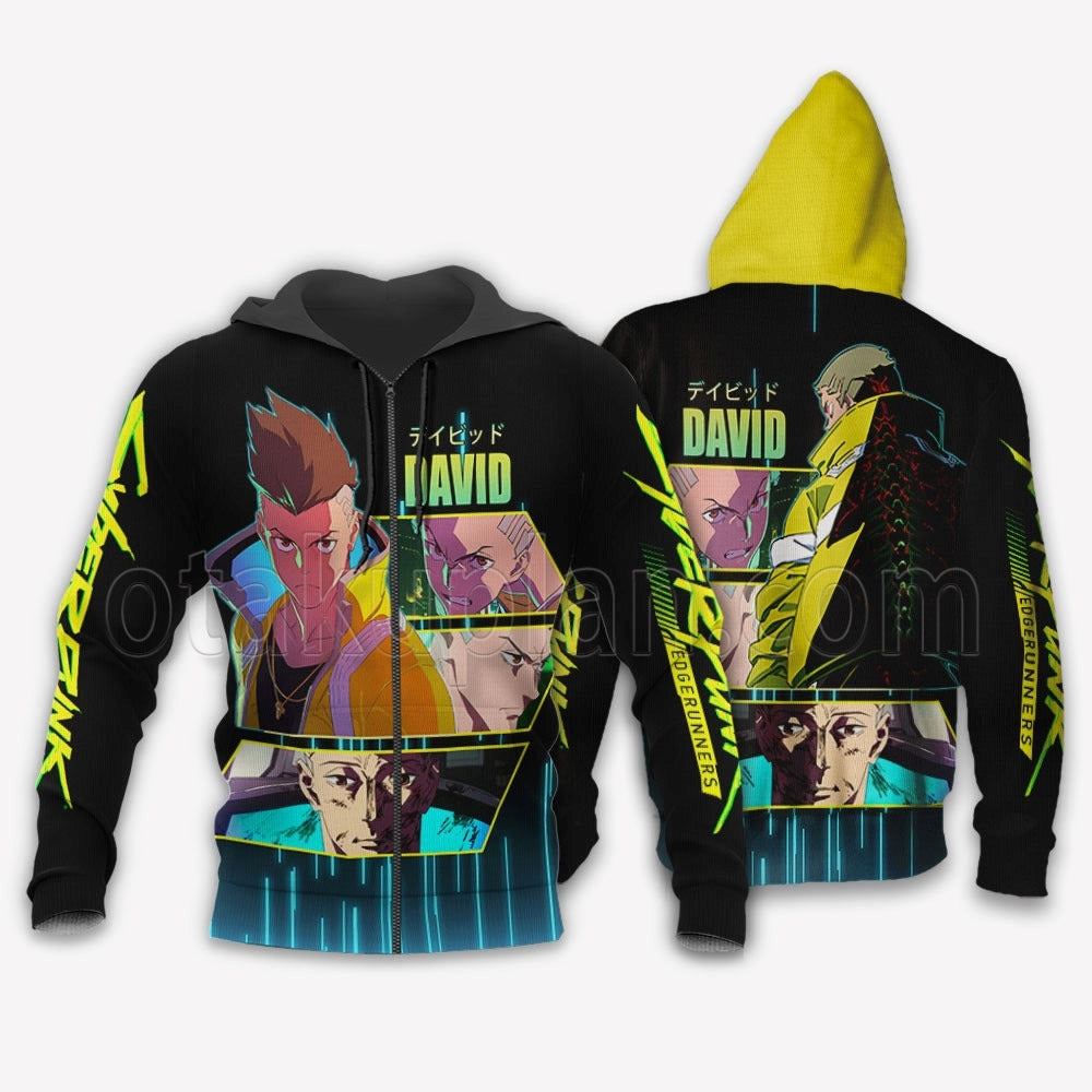 Cyberpunk David Martinez Custom Hoodie Yellow