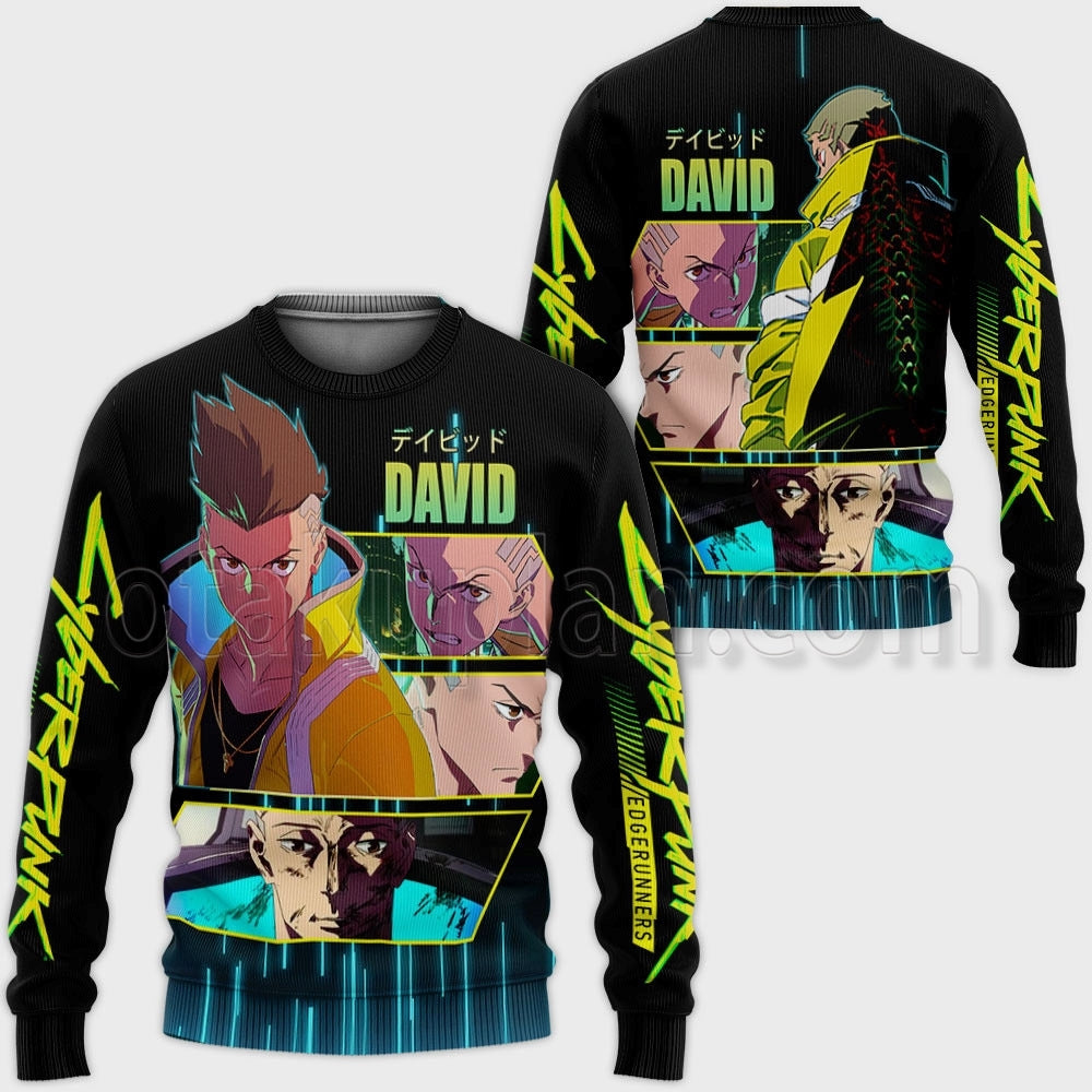Cyberpunk David Martinez Custom Hoodie Yellow