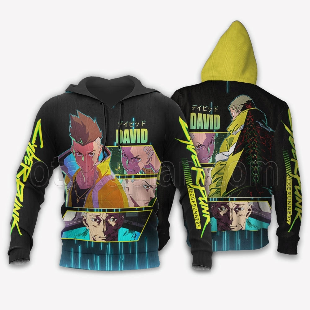 Cyberpunk David Martinez Custom Hoodie Yellow