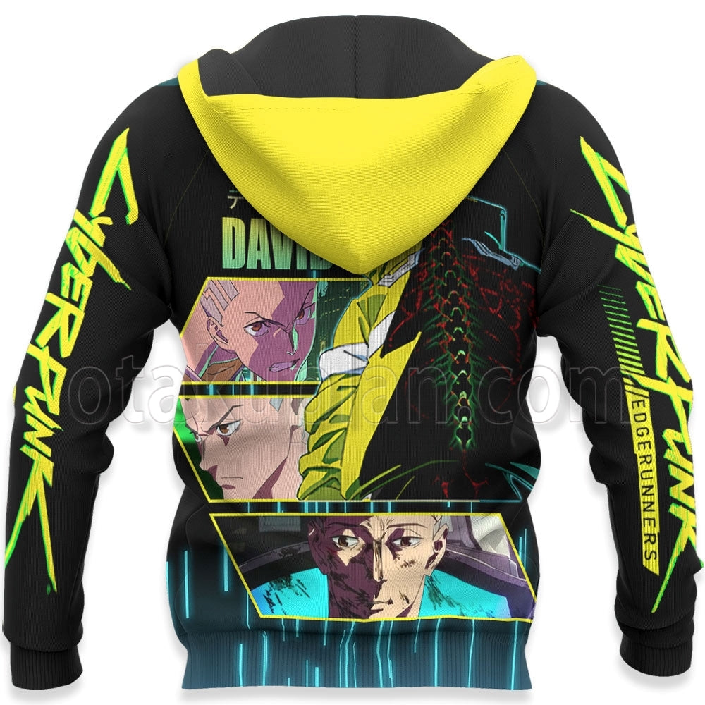 Cyberpunk David Martinez Custom Hoodie Yellow