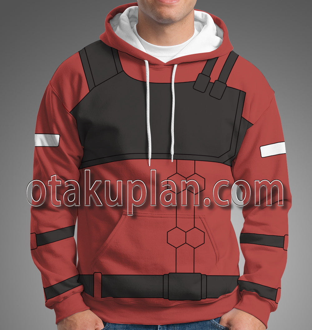 Cyberpunk Edgerunners Kiwi Red Coat Cosplay Hoodie