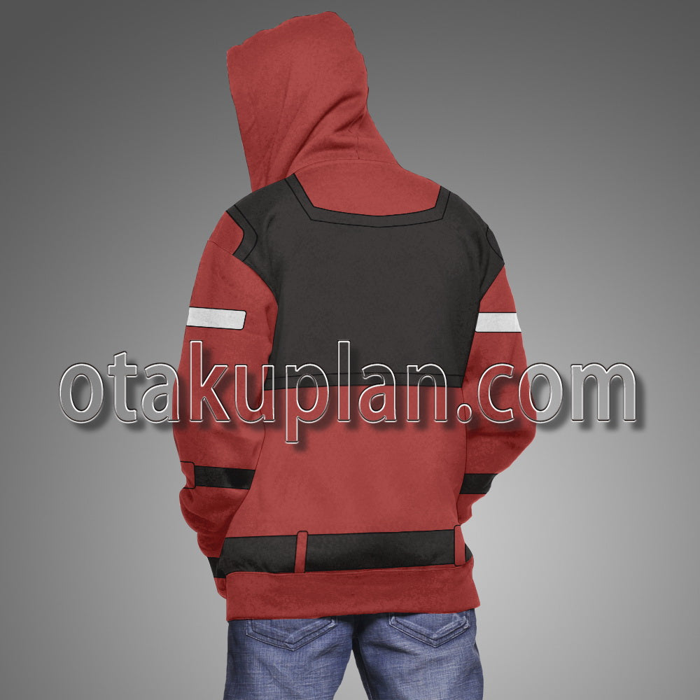 Cyberpunk Edgerunners Kiwi Red Coat Cosplay Hoodie