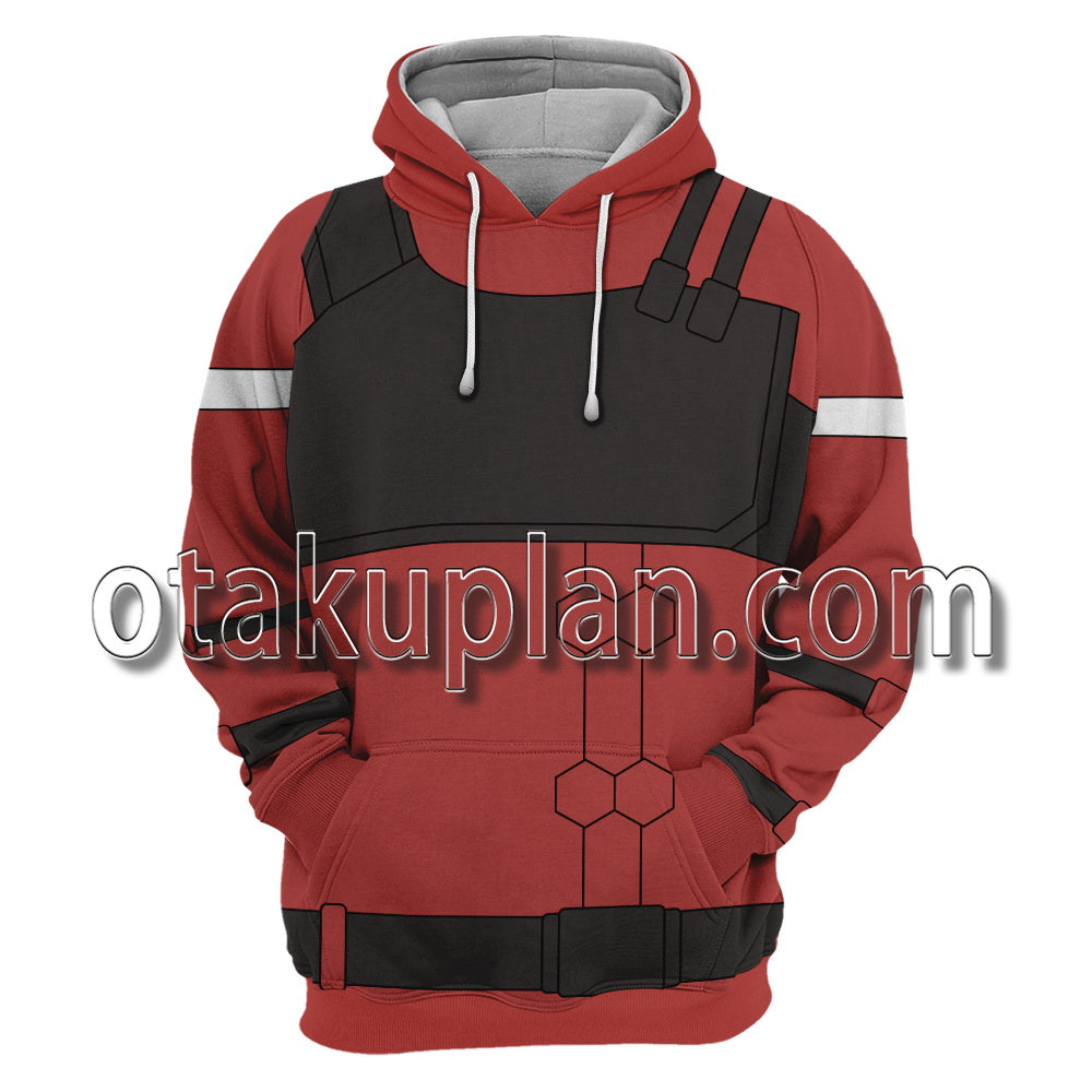 Cyberpunk Edgerunners Kiwi Red Coat Cosplay Hoodie