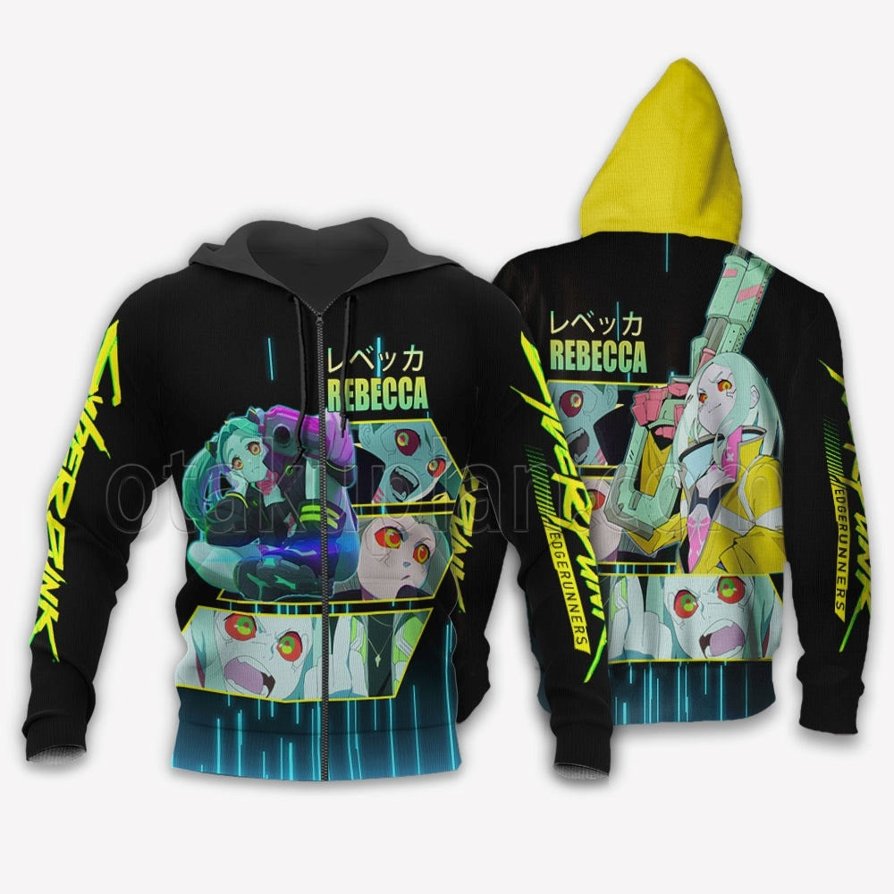 Cyberpunk Rebecca Custom Hoodie Stylish