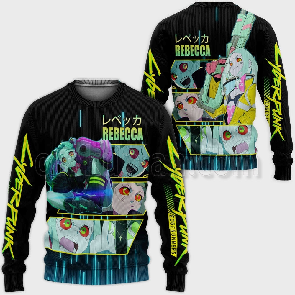 Cyberpunk Rebecca Custom Hoodie Stylish