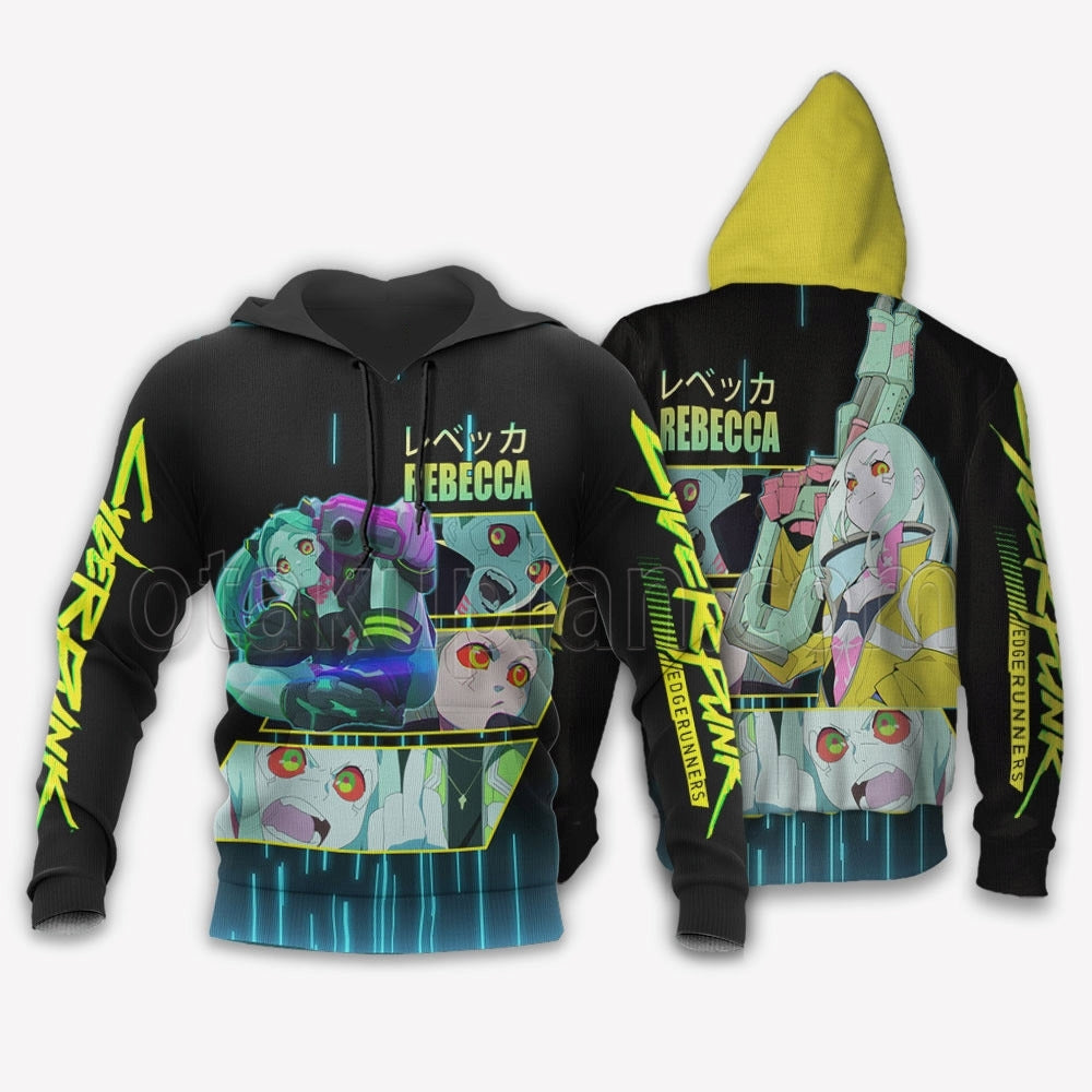 Cyberpunk Rebecca Custom Hoodie Stylish
