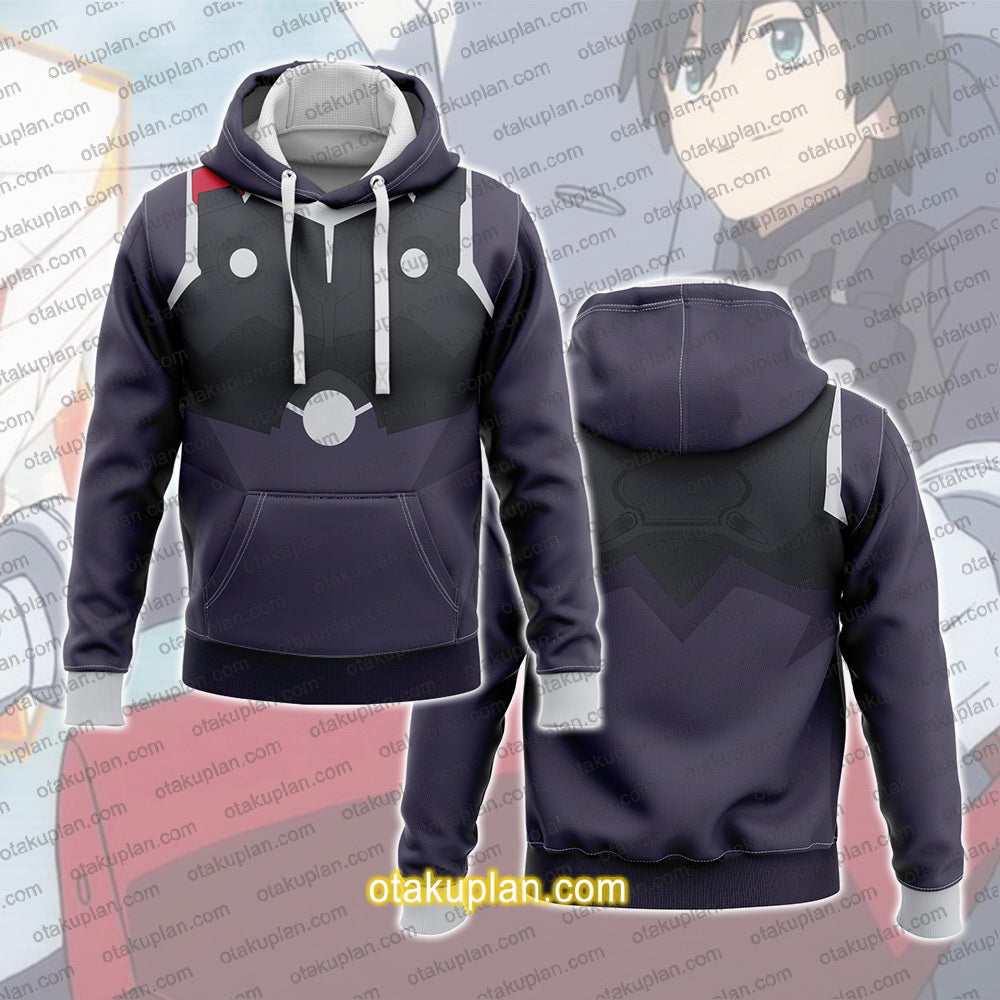 Darling in the FranXX Hiro Male Combat Suit Cosplay Hoodie