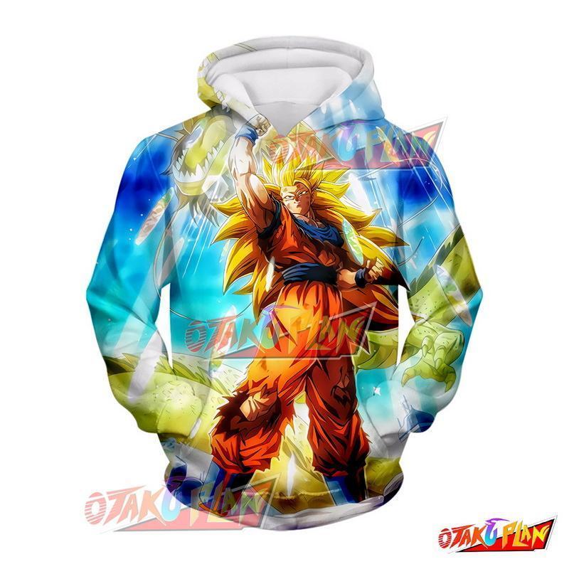 Dragon Ball Golden Fist Super Saiyan 3 Goku Hoodie