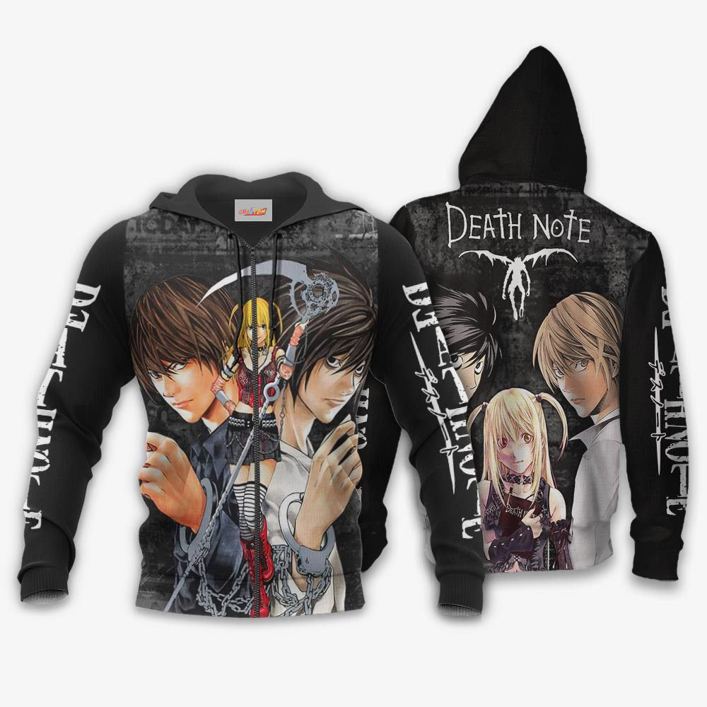 Death Note Lawliet Light Yagami Misa Misa Hoodie Shirt