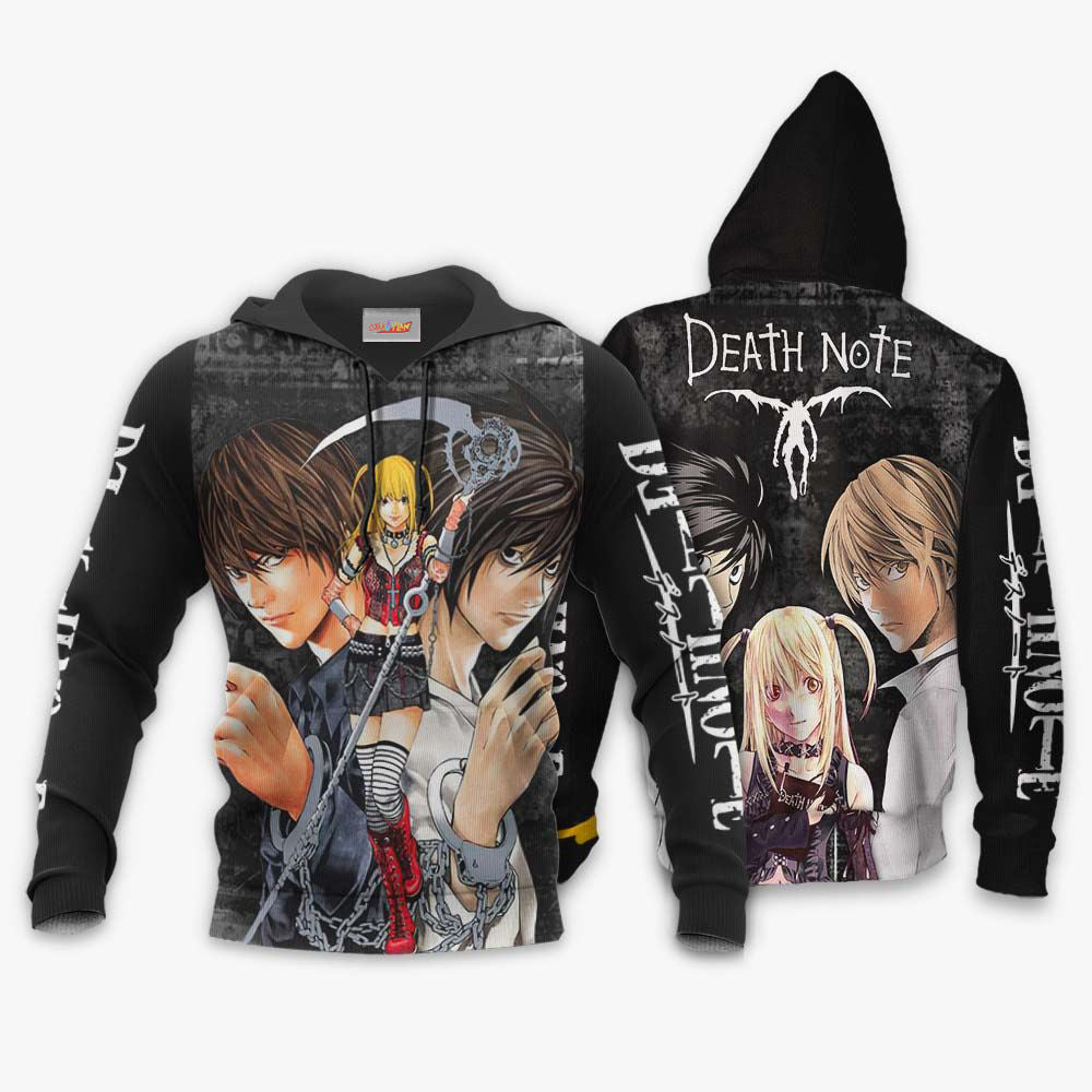 Death Note Lawliet Light Yagami Misa Misa Hoodie Shirt