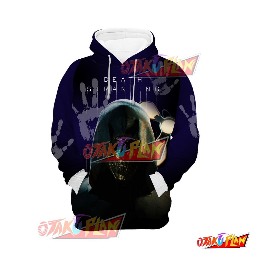 Death stranded Blue and Black Hoodie