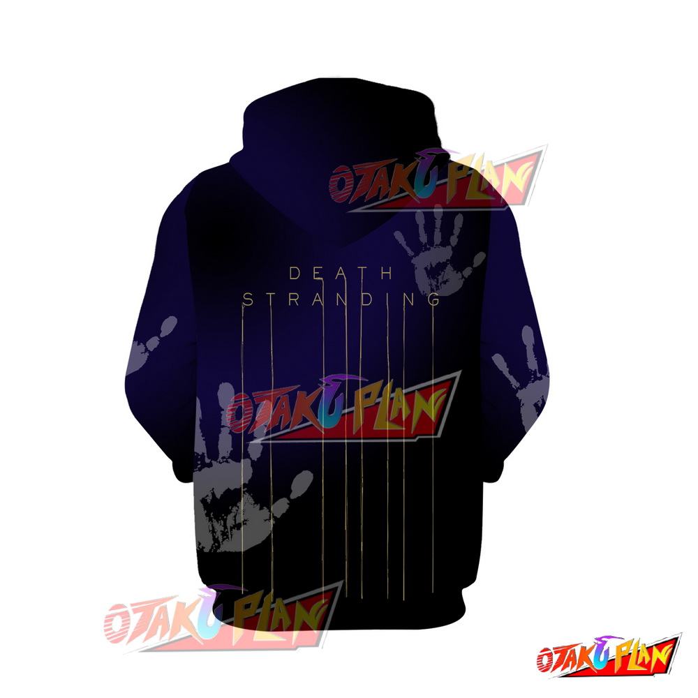 Death stranded Blue and Black Hoodie