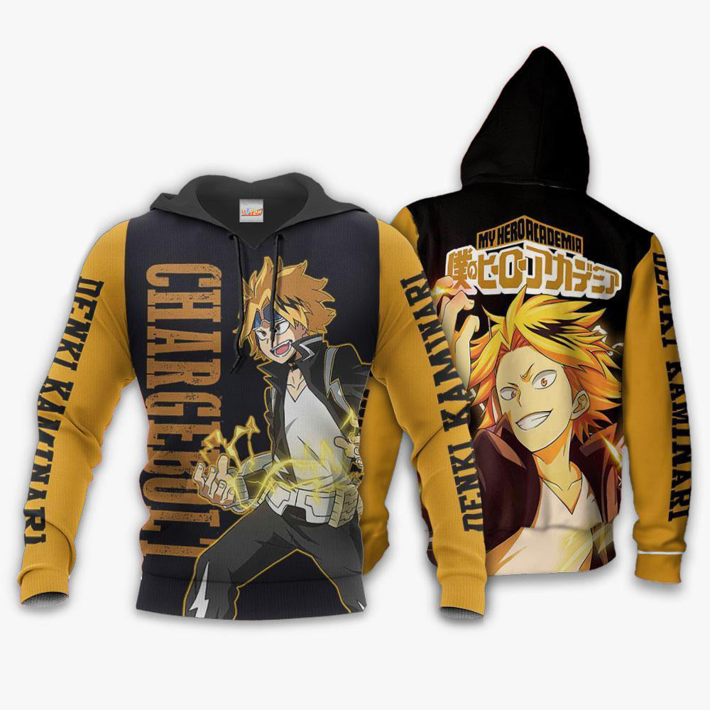 Denki Kaminari Chargebolt Hero MHA Hoodie Shirts