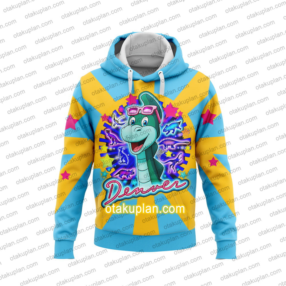 Denver The Last Dinosaur Logo Hoodie