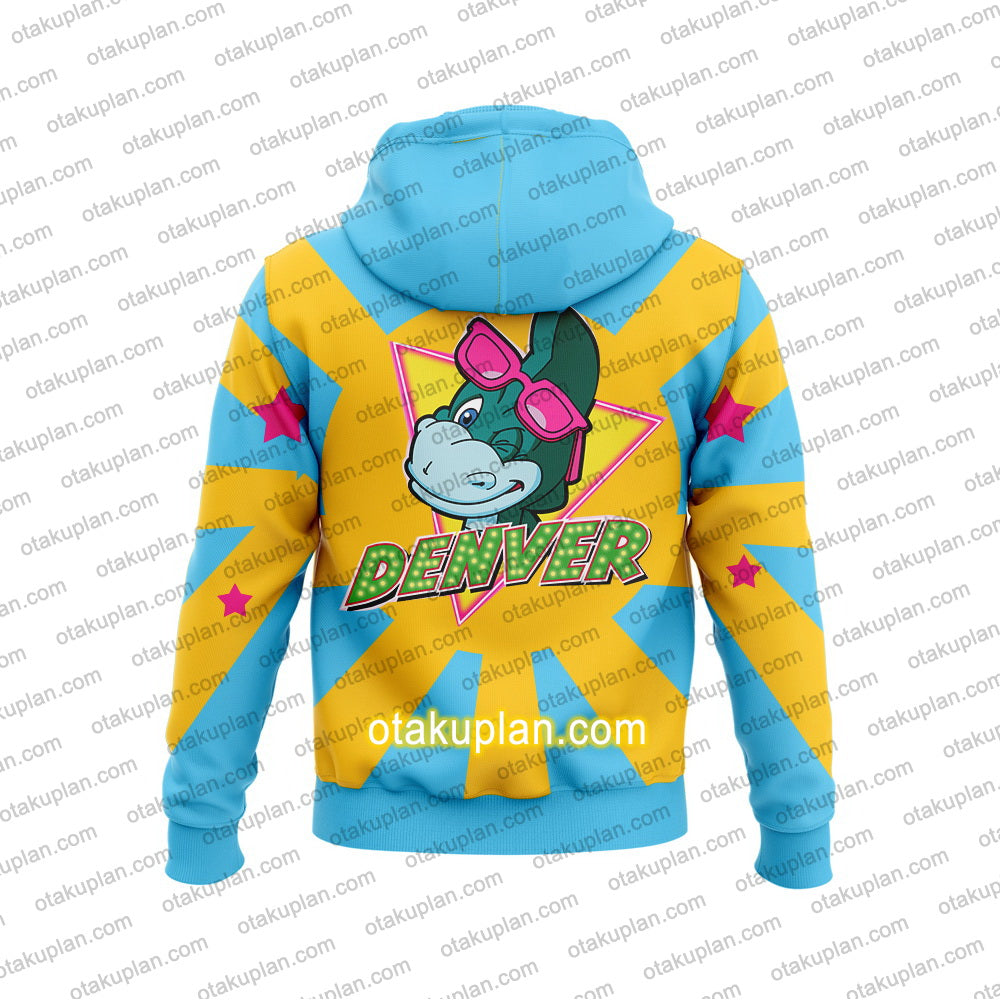 Denver The Last Dinosaur Logo Hoodie