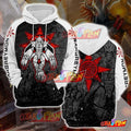 Digimon Wargreymon Black And White Pullover Hoodie