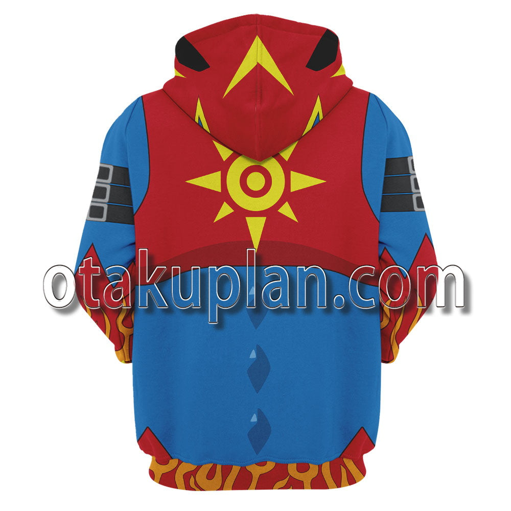 Digimon Digital Monster Fladramon Cosplay Hoodie