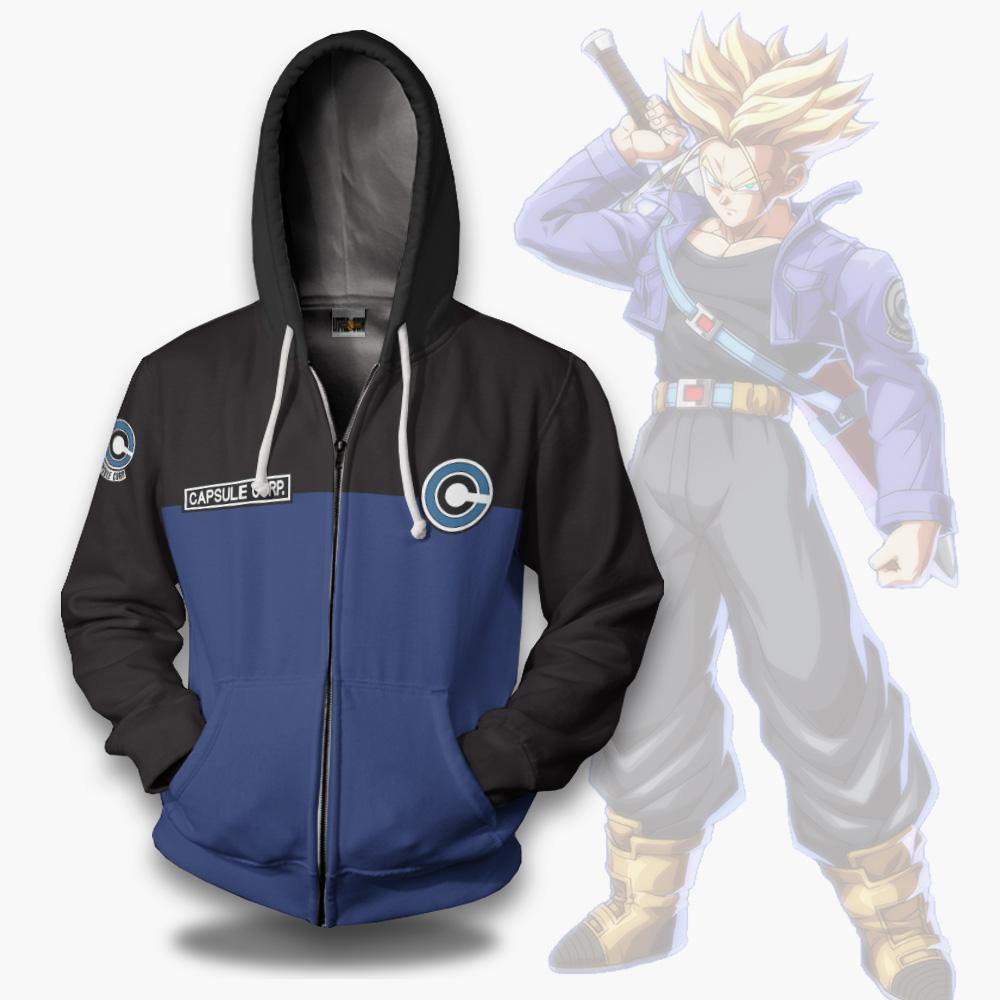 Dragon Ball Capsule Corp Uniform Casual Hoodie Shirts