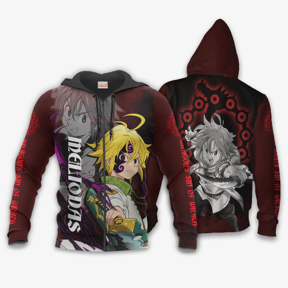 Dragon's Sin of Wrath Meliodas Seven Deadly Sins Hoodie Shirt