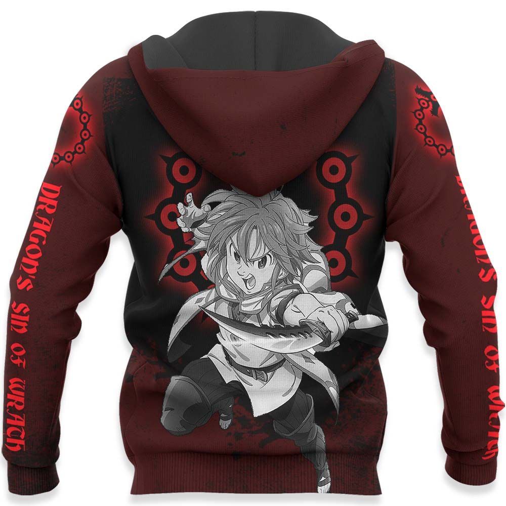 Dragon's Sin of Wrath Meliodas Seven Deadly Sins Hoodie Shirt