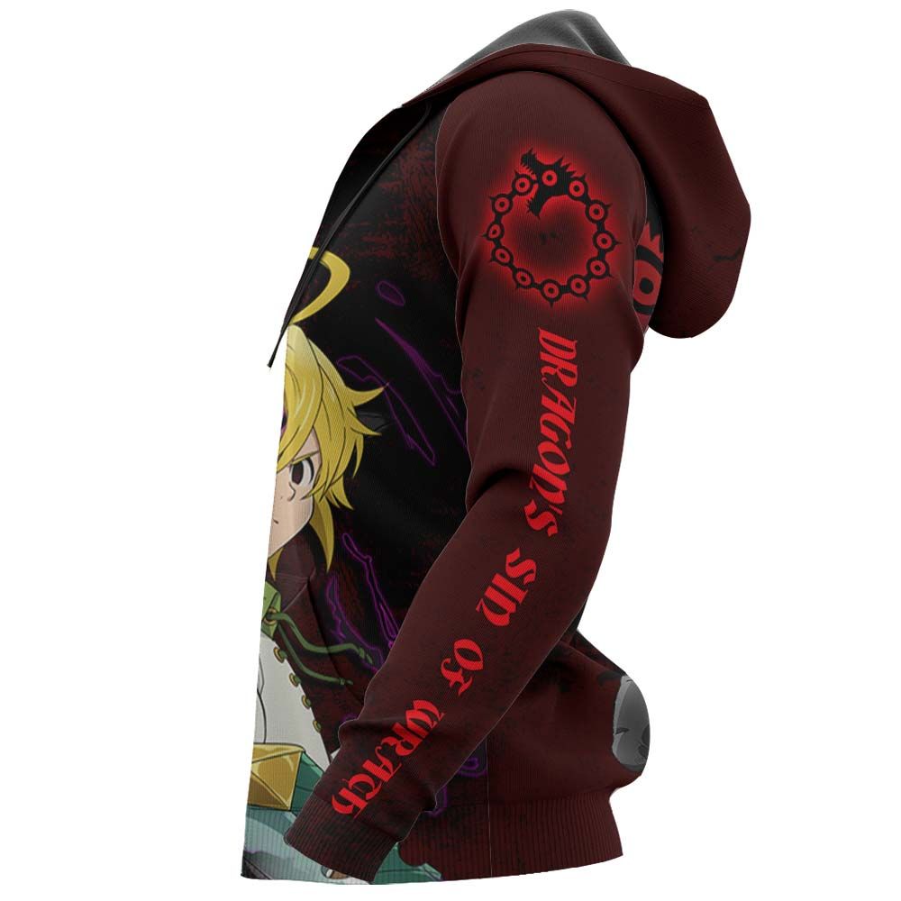Dragon's Sin of Wrath Meliodas Seven Deadly Sins Hoodie Shirt