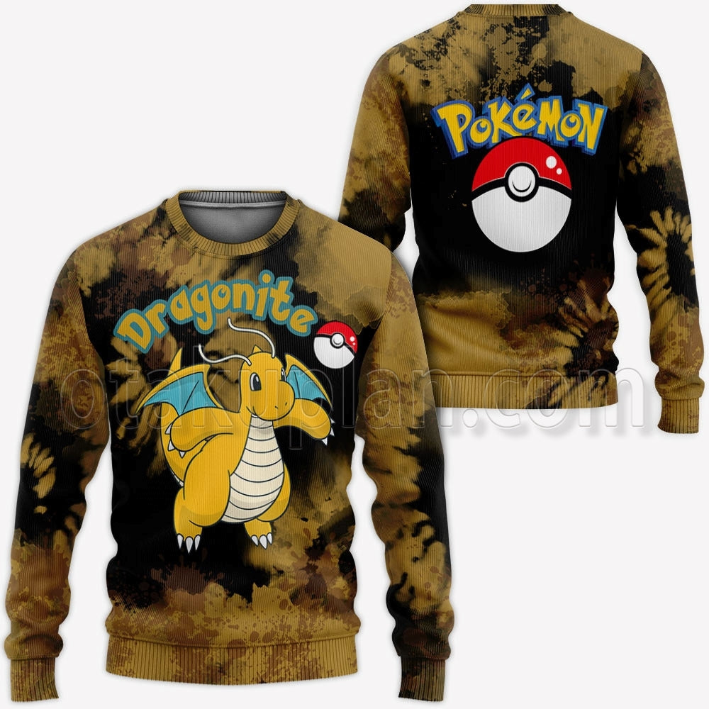 Dragonite Hoodie Custom Tie Dye Style
