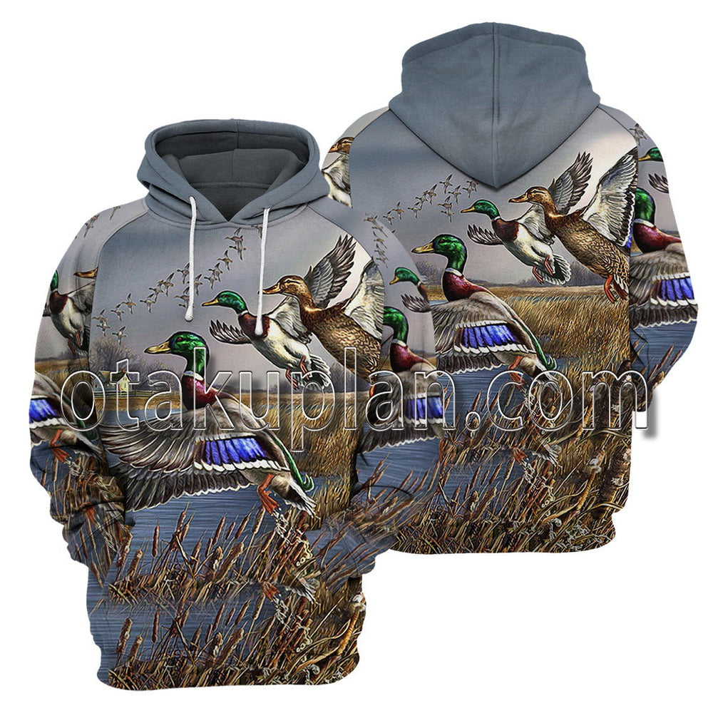Duck Hunting 3D All Over Printed T-Shirt / Hoodie