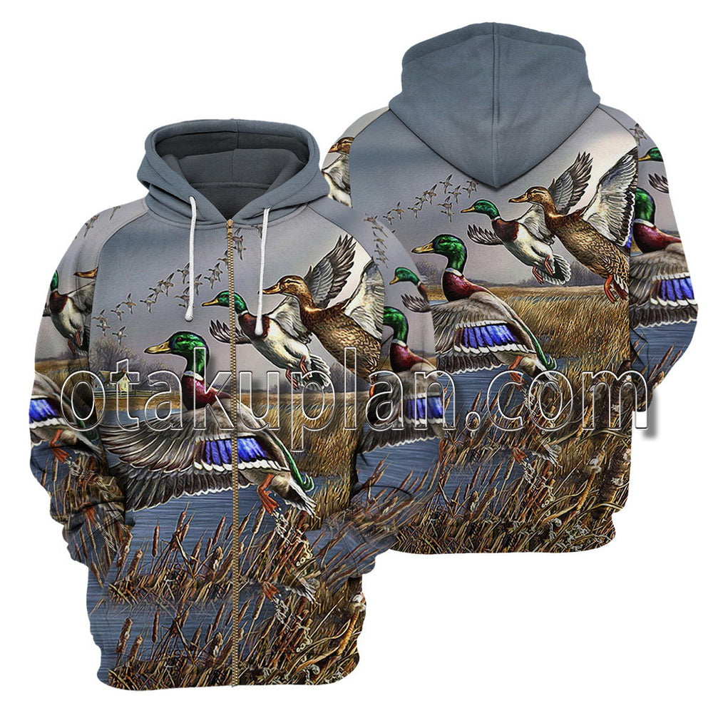 Duck Hunting 3D All Over Printed T-Shirt / Hoodie