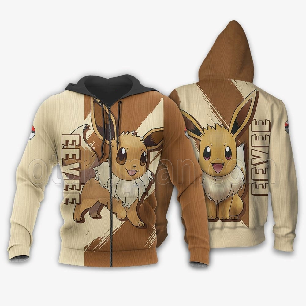 Eevee Hoodie Shirts Custom Anime