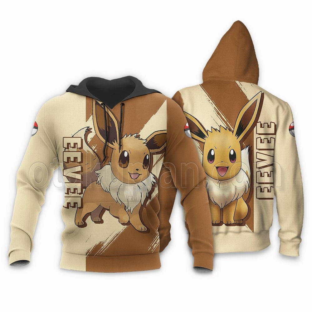 Eevee Hoodie Shirts Custom Anime