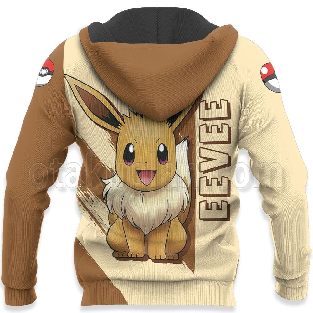 Eevee Hoodie Shirts Custom Anime