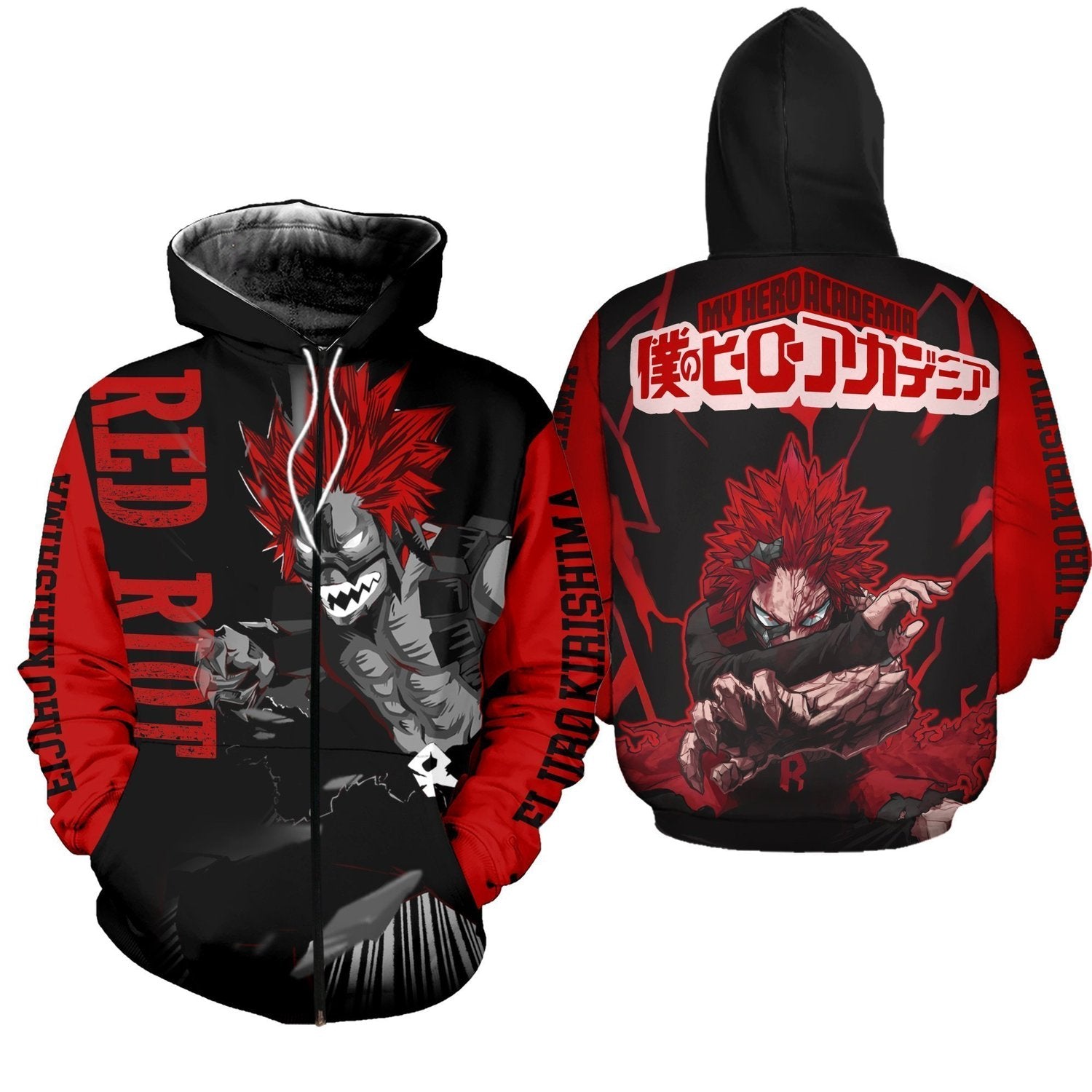 Eijirou Kirishima MHA Hoodie Shirts