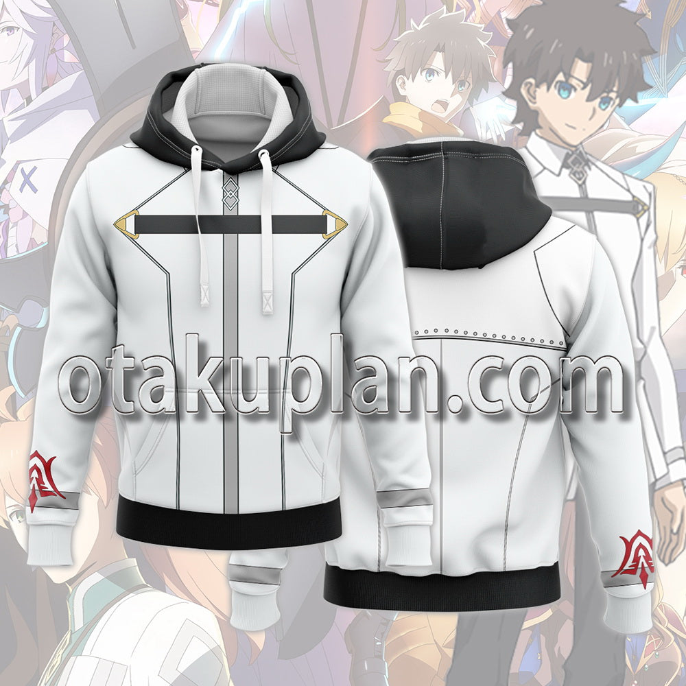 FateGrand Order Absolute Demonic Front Babylonia Fujimaru RitsukaWhite uniform Cosplay Hoodie