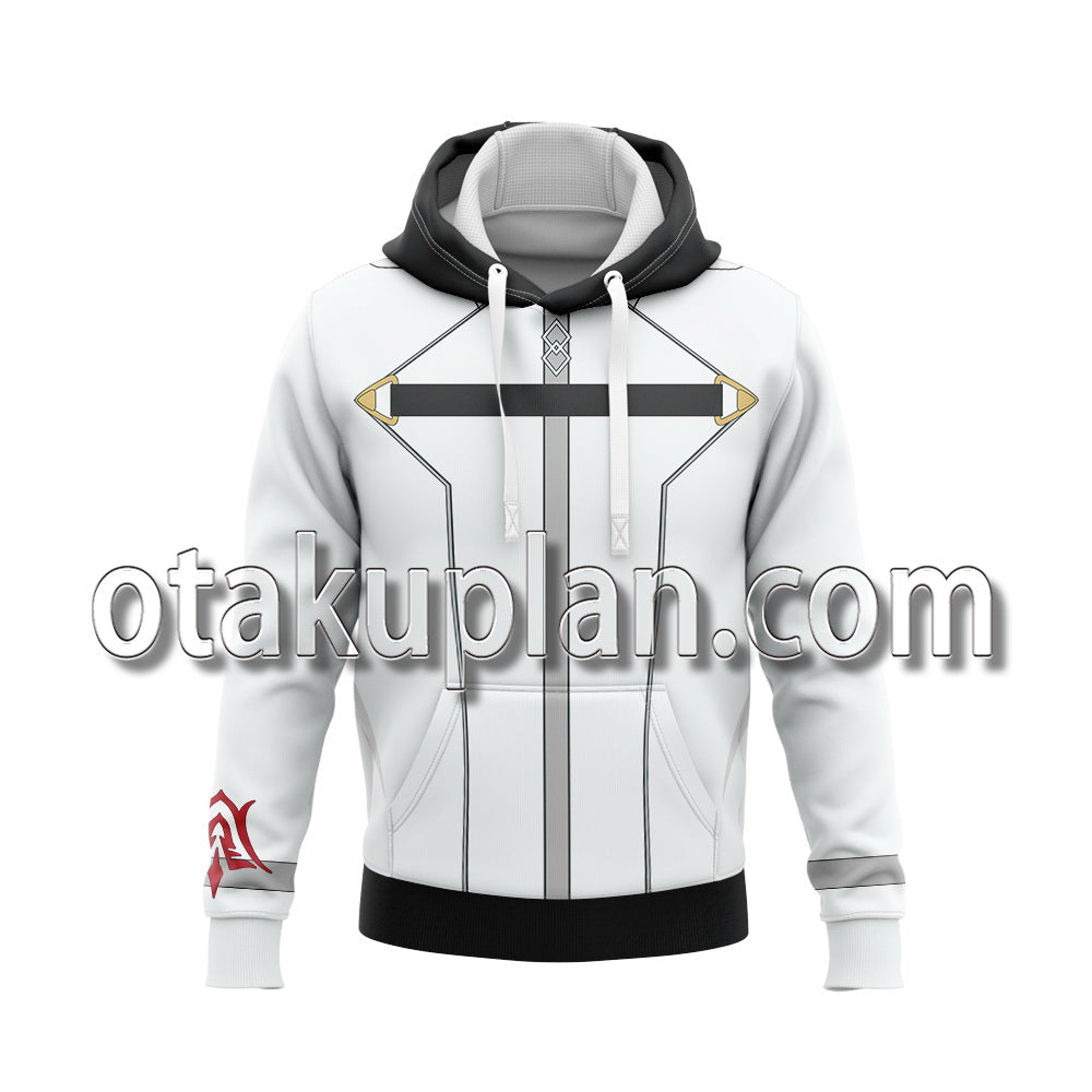 FateGrand Order Absolute Demonic Front Babylonia Fujimaru RitsukaWhite uniform Cosplay Hoodie
