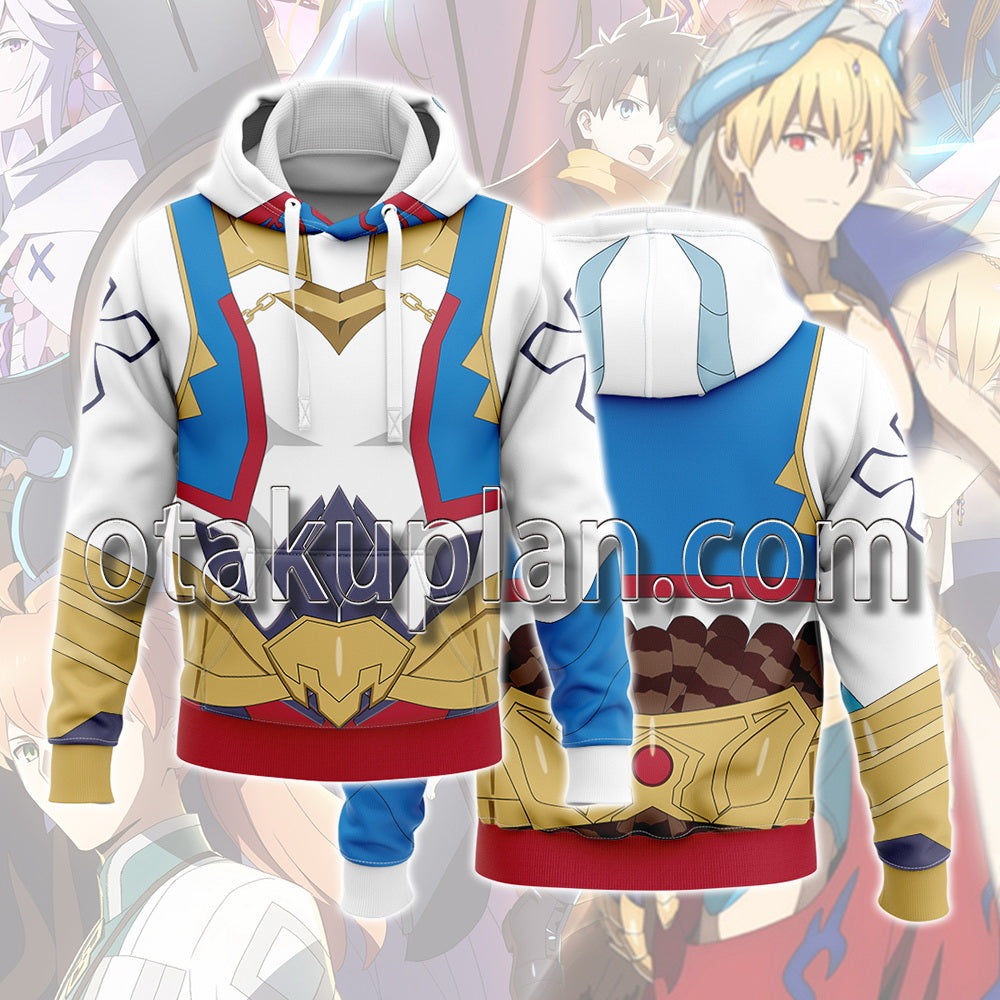 FateGrand Order Absolute Demonic Front Babylonia Gilgamesh Cosplay Hoodie