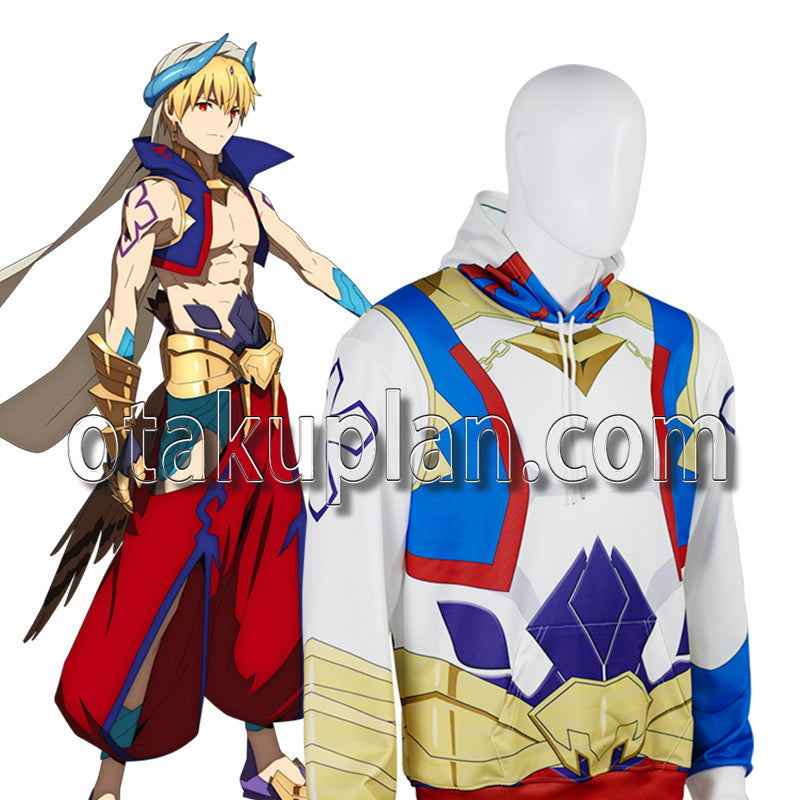 FateGrand Order Absolute Demonic Front Babylonia Gilgamesh Cosplay Hoodie