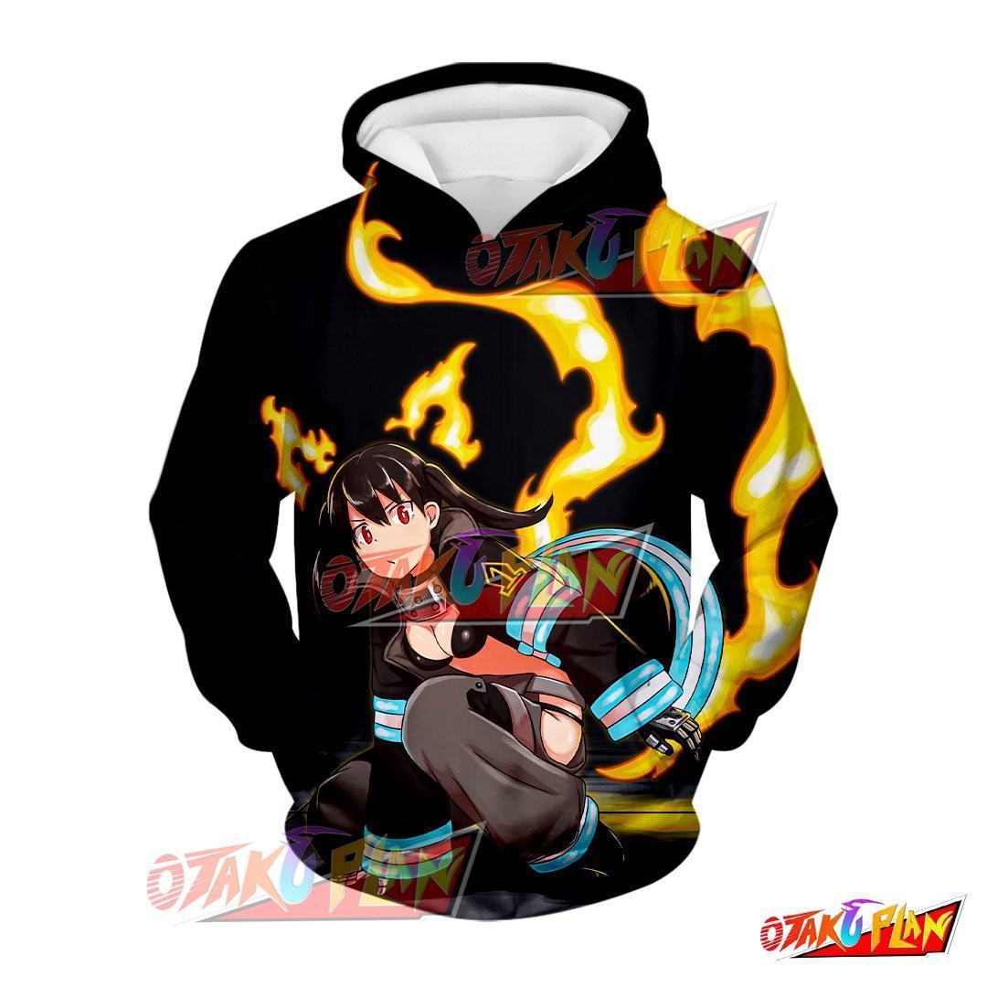 Fire Force Second Class Fire Soldier Tamaki Hoodie FF202