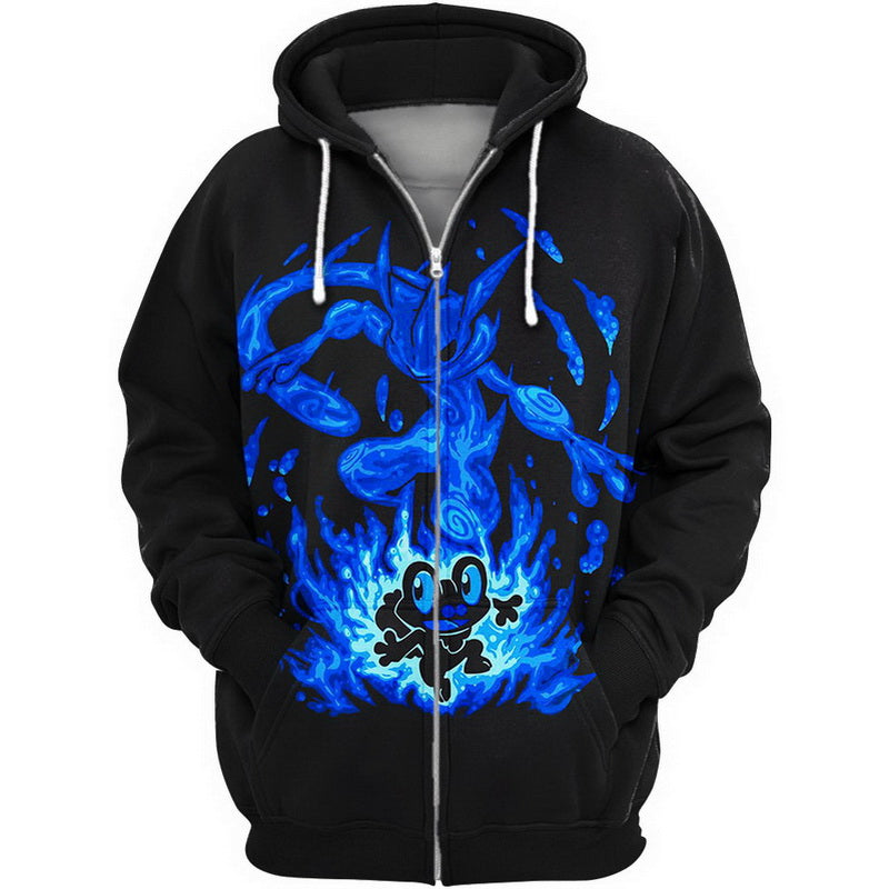 Froakie and Greninja Hoodie / T-Shirt