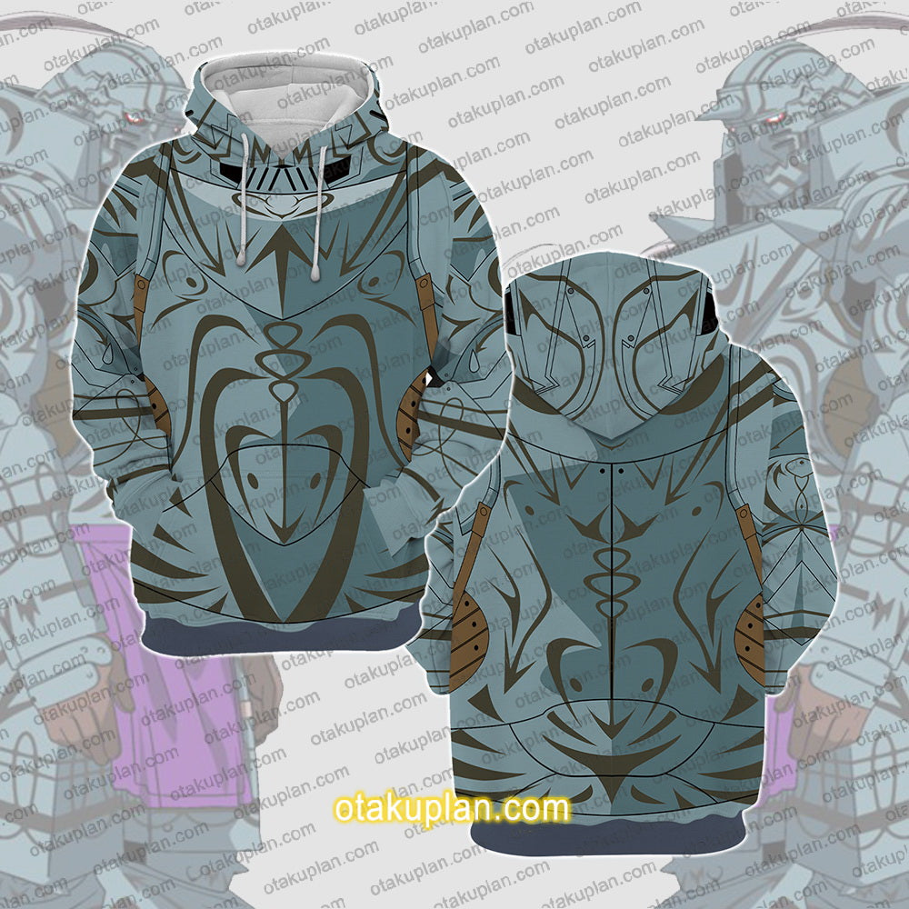 Fullmetal Alchemist Alphonse Elric Philosopher's Stone Status Cosplay Hoodie