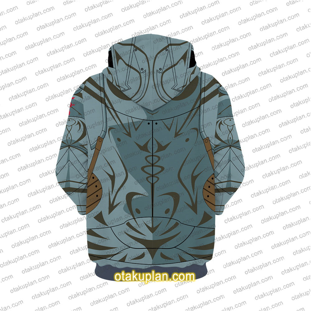 Fullmetal Alchemist Alphonse Elric Philosopher's Stone Status Cosplay Hoodie
