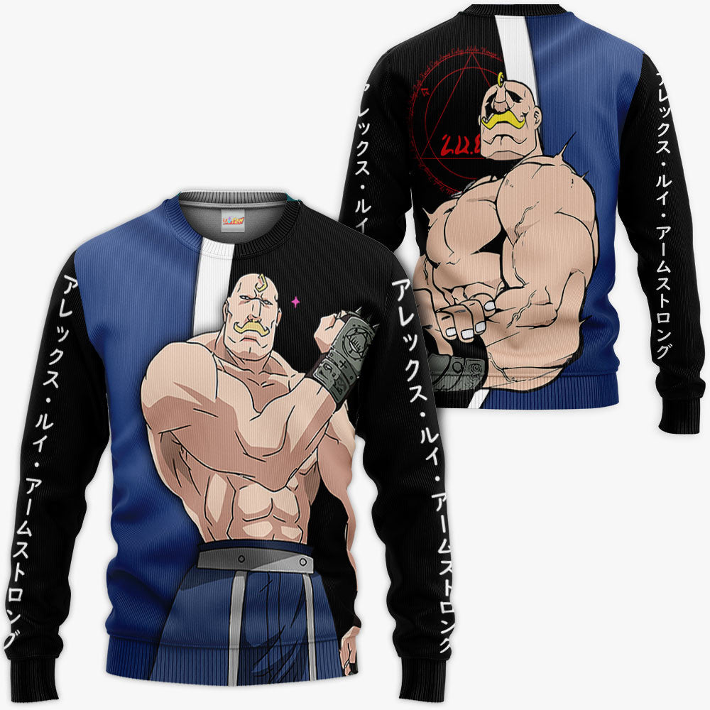 Fullmetal Alchemist Armstrong Alex Louis Hoodie Shirt