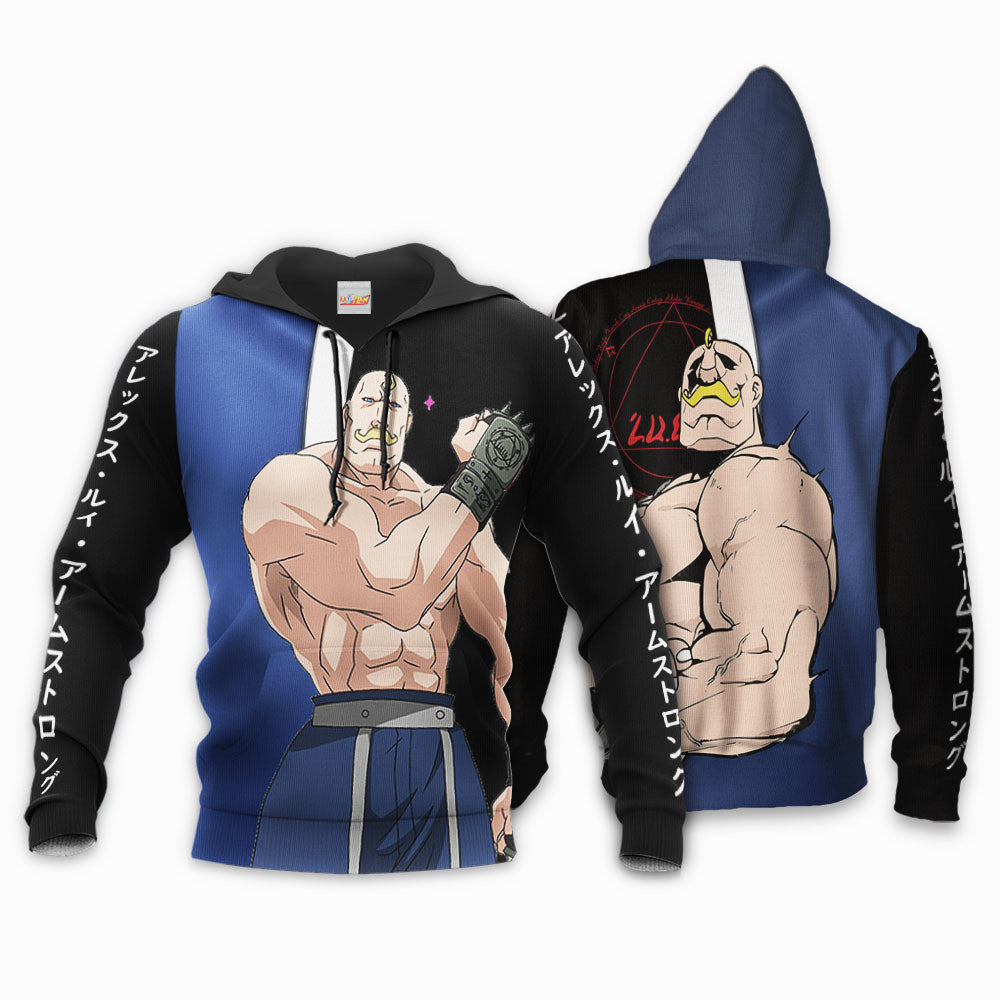 Fullmetal Alchemist Armstrong Alex Louis Hoodie Shirt