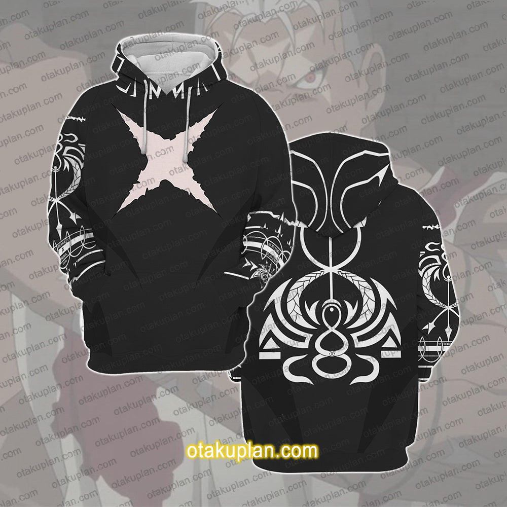 Fullmetal Alchemist Scar Reverse Make a Formation Cosplay Hoodie