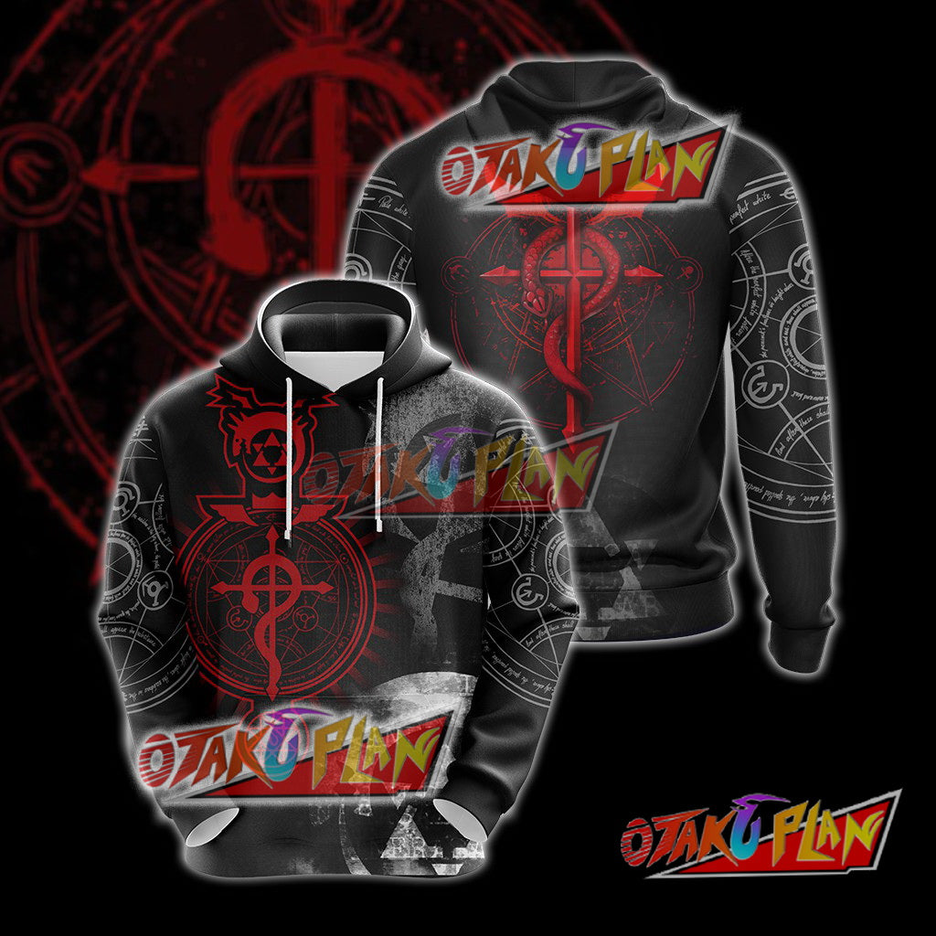 Fullmetal Alchemist symbols 3D Hoodie