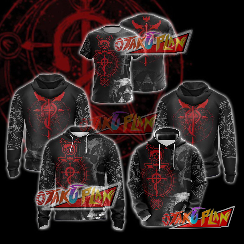 Fullmetal Alchemist symbols 3D Hoodie