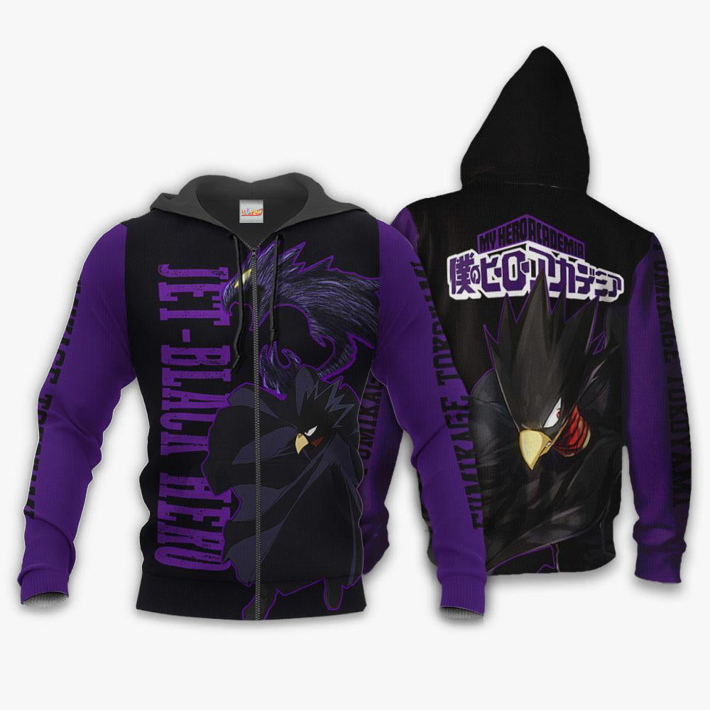 Fumikage Tokoyami Jet Black Hero MHA Hoodie Shirts