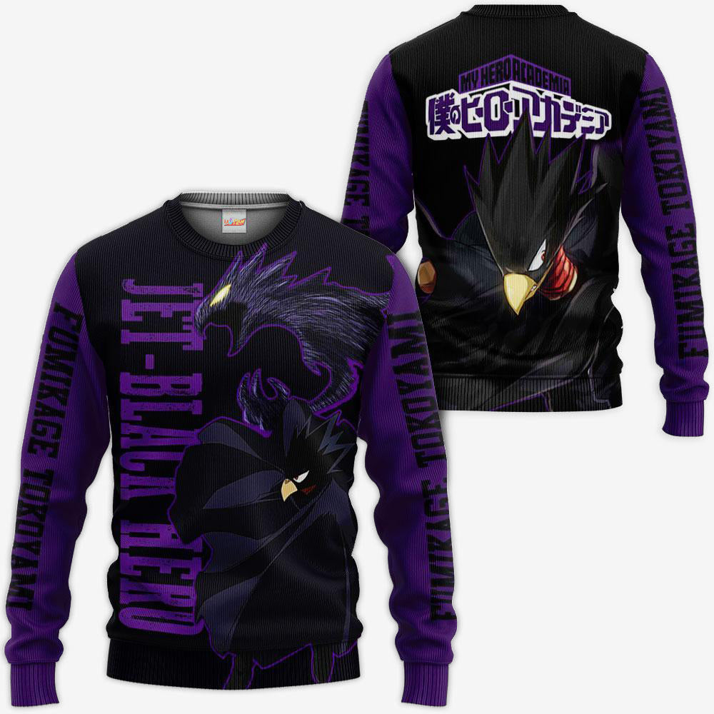 Fumikage Tokoyami Jet Black Hero MHA Hoodie Shirts