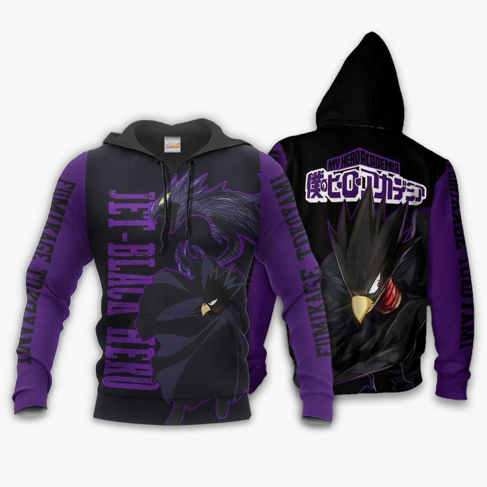 Fumikage Tokoyami Jet Black Hero MHA Hoodie Shirts