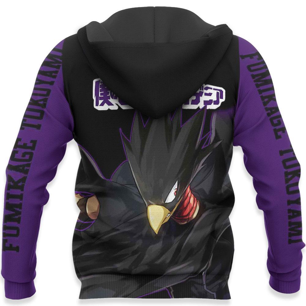 Fumikage Tokoyami Jet Black Hero MHA Hoodie Shirts